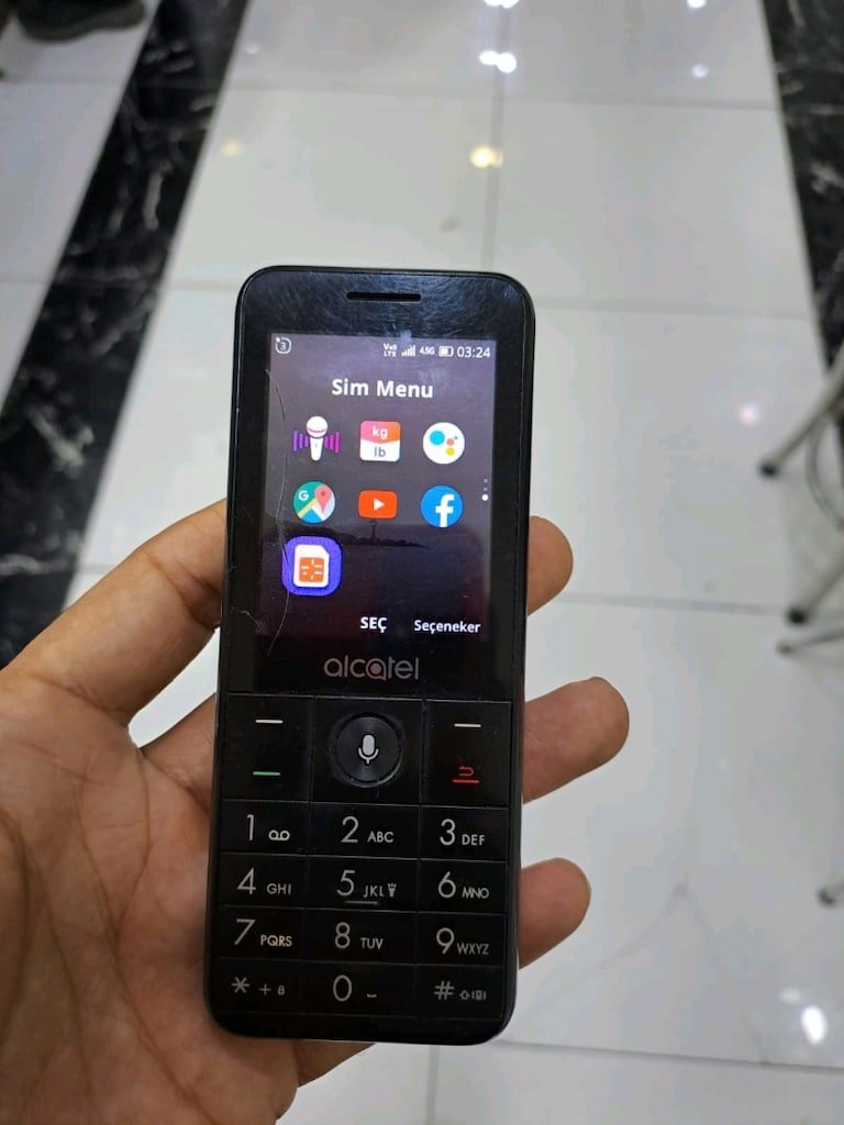 Alcatel 3088x 4.5gli YouTubelu kayıtlı tuşlu telefon - 7