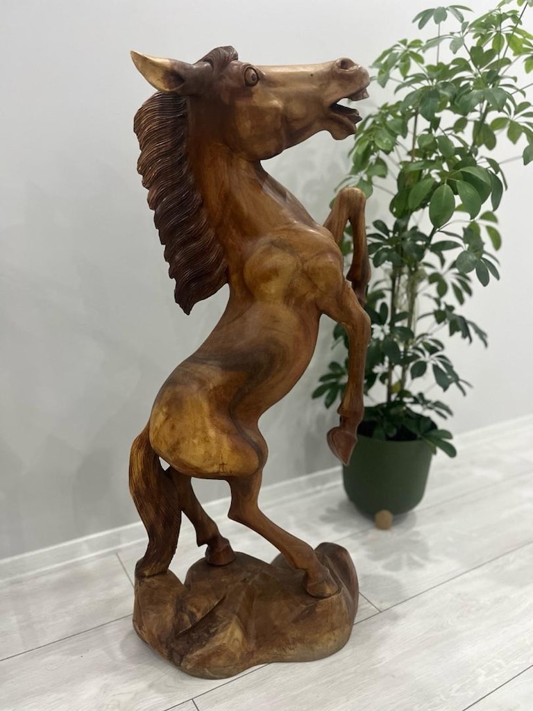 ahşap at heykeli - 5