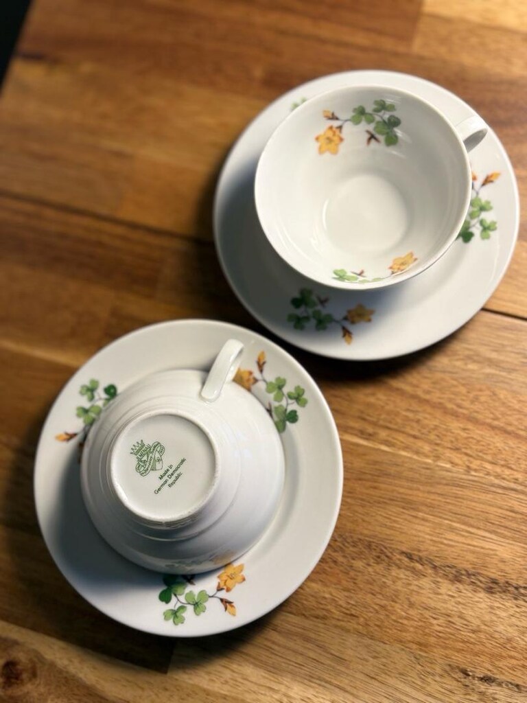 Vintage doğu Almanya fincan seti - 6