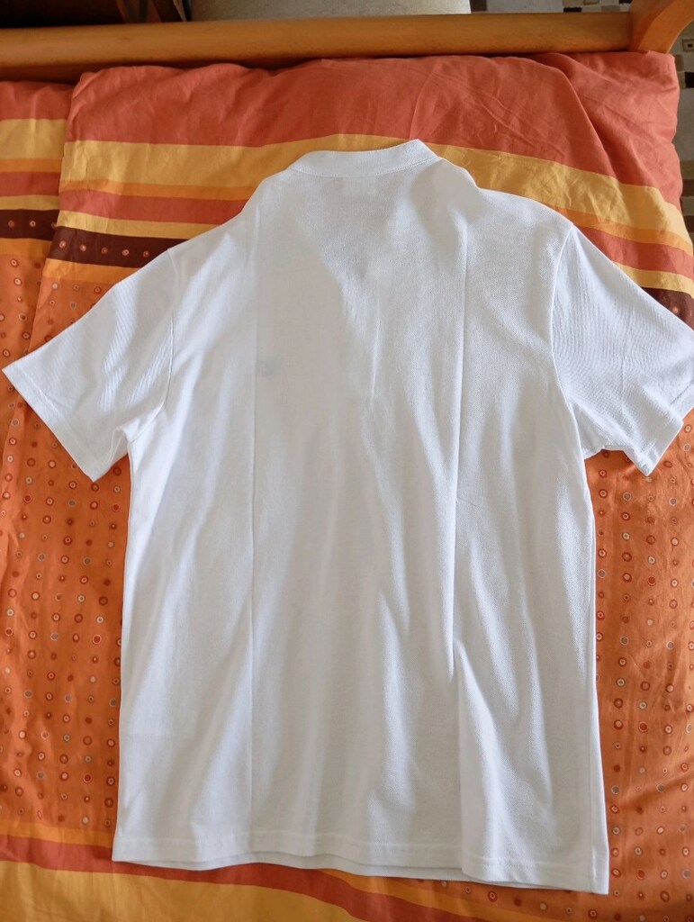 US Polo beyaz tshirt L beden yakasız - 3