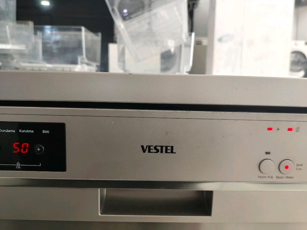 Vestel inox 4 programlı dijital ekran çok temiz bulaşık makinesi - 6