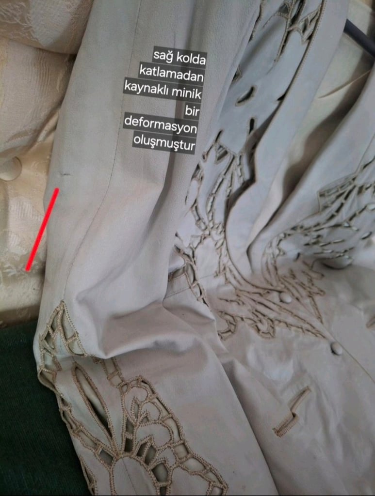Derimod vintage tasarım işlemeli ceket İstanbul Batı Pendik - 9