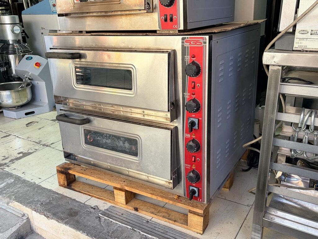 SGS 6868 Elektrikli Pizza Fırını / Çift Katlı Taş Tabanlı Fırın - 4