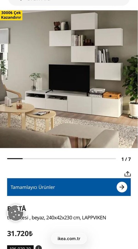 ikea besta tv ünitesi - 8