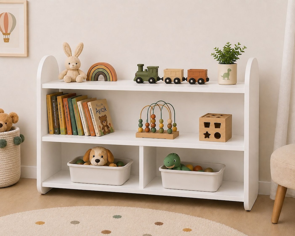 HEPSİMONTE MONTESSORİ OYUNCAK DOLABI YATAY - 3