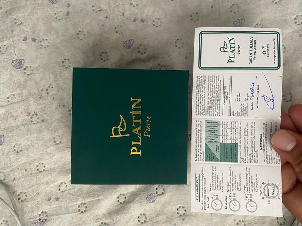 Platin pierre Mekanizmalı sıfır saat - 4