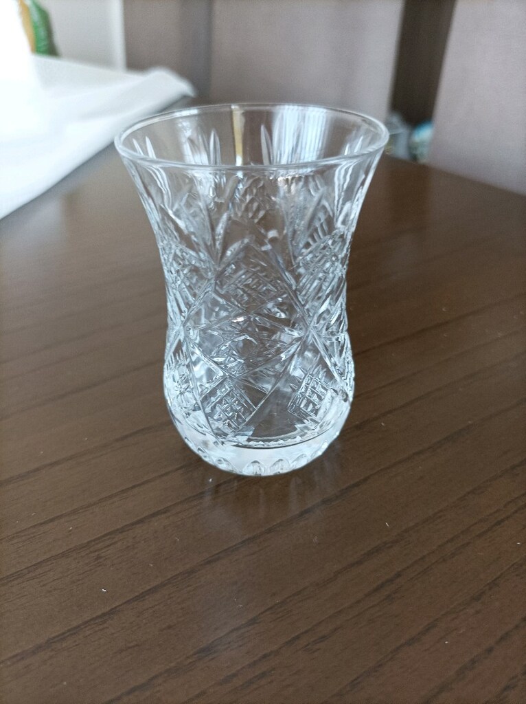 Kesme cam çay bardağı - 4