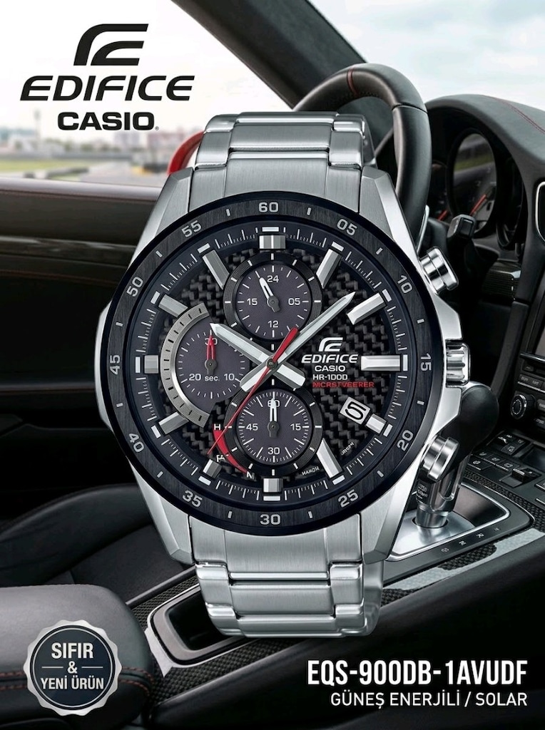 Casio Edifice EQS-900DB-1AVUDF Güneş Enerjili (Solar) Erkek Kol Saati - 2