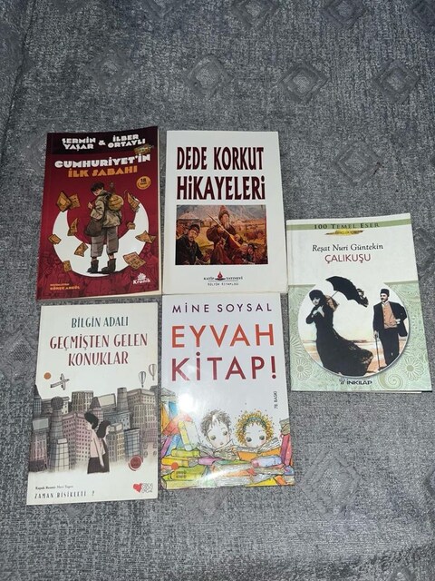 5 ADET ORTAOKUL VE LİSE DÜZEYİ KİTAP