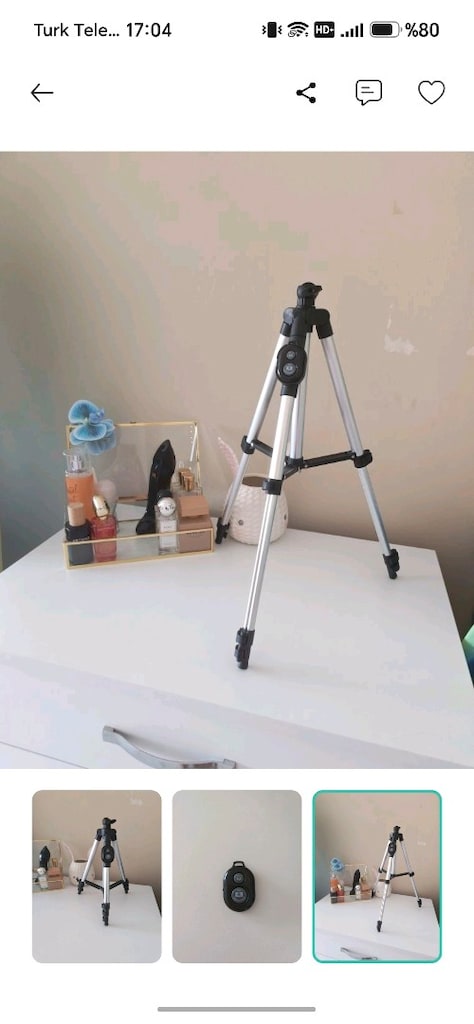 Gümüş Renkli Tripod - 3