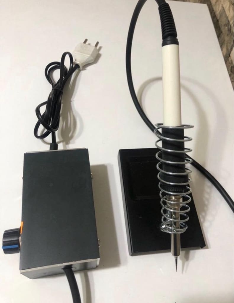 220 volt 100 wat ayarlı ışıklı lehim makinesi - 2