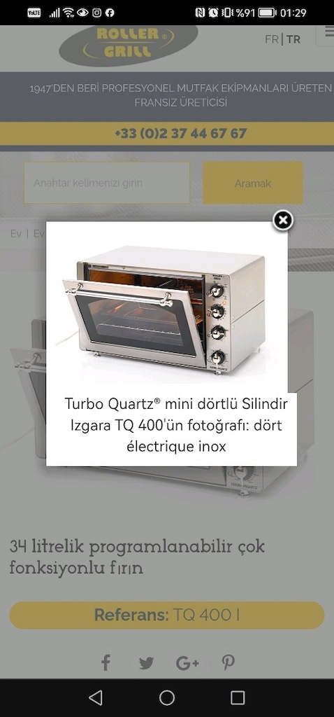 Elektrikli, turbo, quartz grill, fırın, - 7