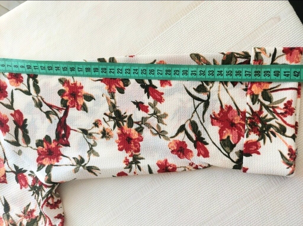 Kaside Çiçek Desenli Bohem Düğmesiz Kimono bluz - 9