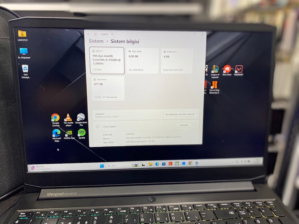 LENOVO İDEAPAD GAMİNG ÇANTA VE KABLOSUZ MOUSE HEDİYE - 7