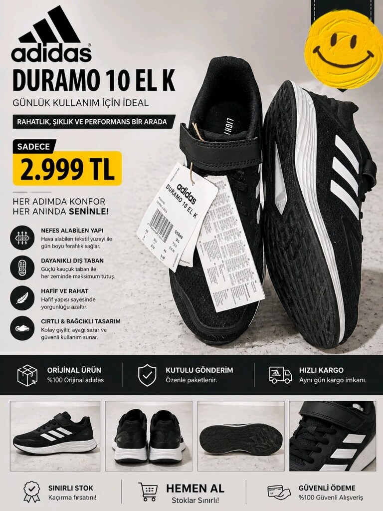 ORJİNAL ADİDAS DURAMO 10 SPOR AYAKKABI - 6