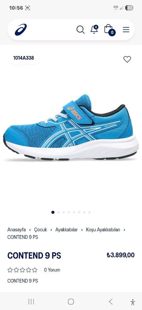 Asics 35 Numara Erkek Çocuk Spor Ayakkabı - 10