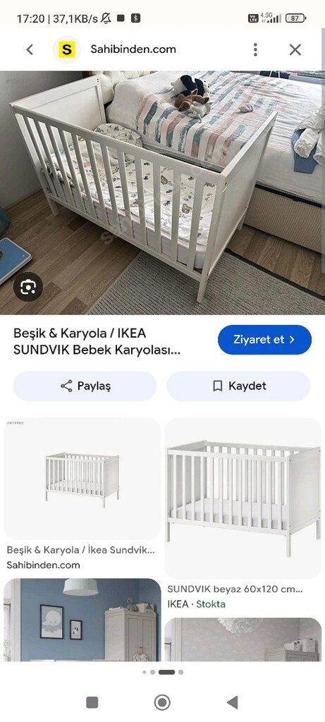 Ikea beşik beyaz - 3