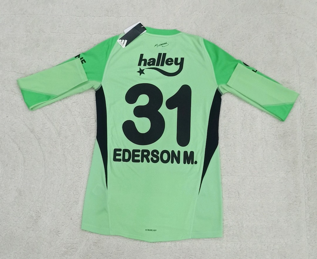 2025-2026 Ederson Moraes Orijinal Fenerbahçe Kaleci Forma Adidas Yeşil - 2