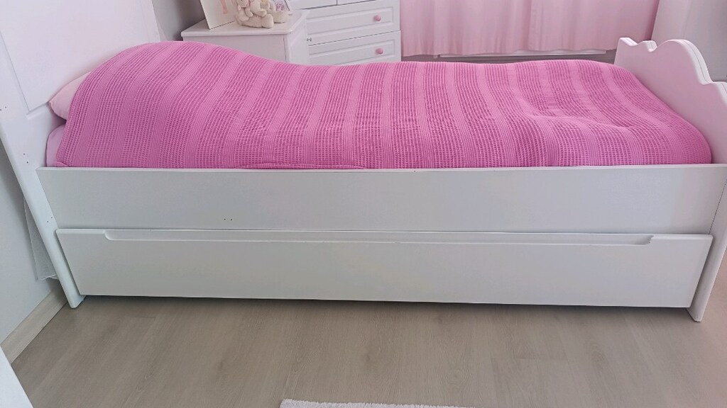 Tek Kişilik Yavrulu Karyola (Baza,sandık gibide kullanılıyor) - 2