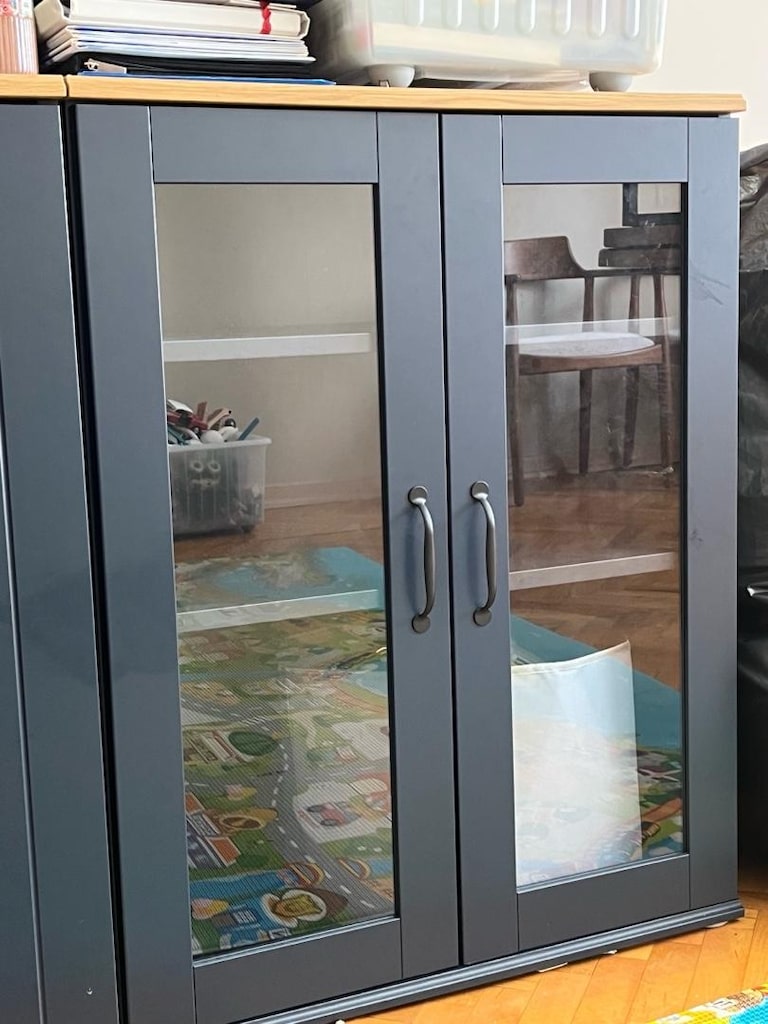 ikea camli mavi bufe - 3