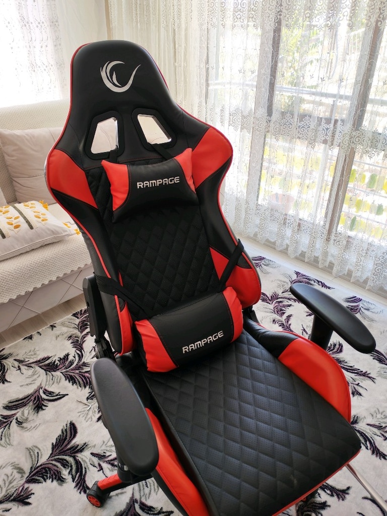 Rampage KL-R61 Styles Serisi Oyuncu Koltuğu Kırmızı - 6