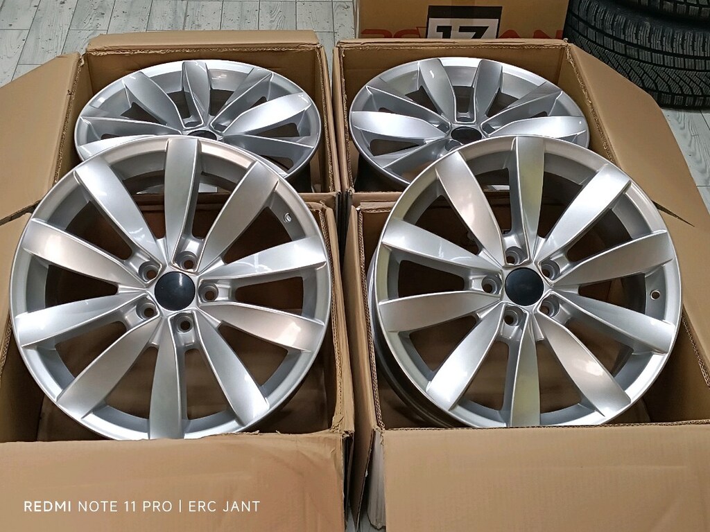 17 - 5x100 LUGANO SIFIR JANT TAKIMI - 5