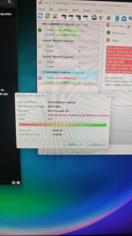 Seagate Barracuda 2 Adet 3TB 3000GB Hard Disk HDD - 7