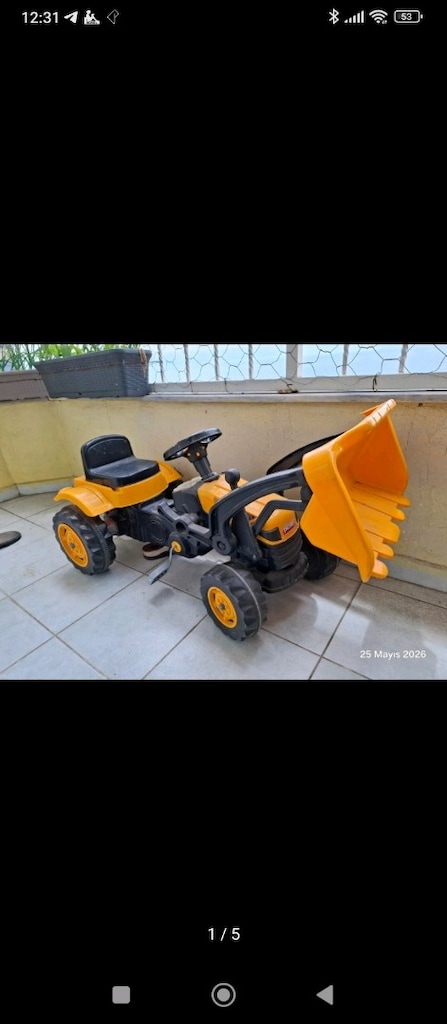 çocuk arabası dozer