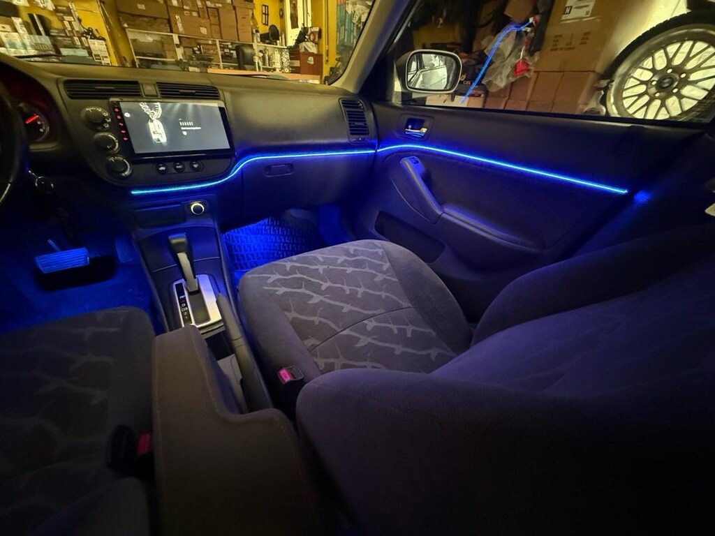 civic V TEC iç ambiyans 64 renk rgb animasyonlu - 12