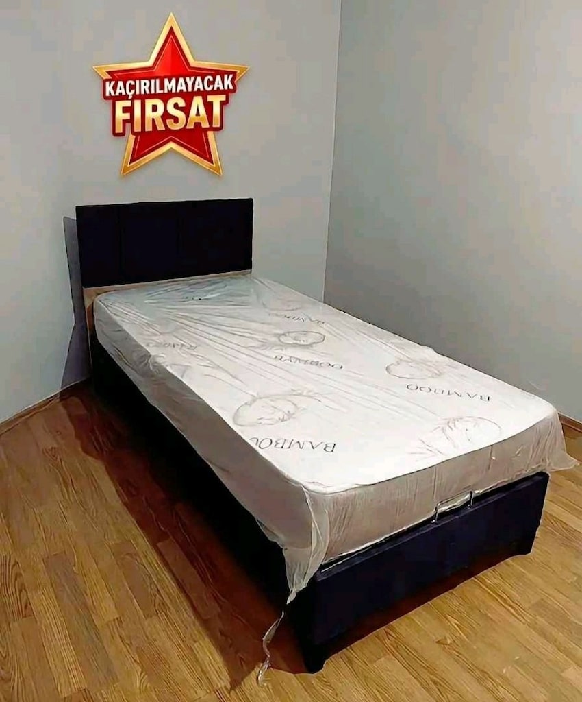 SIFIR SET UYGUN FİYAT 90/190 TEK KİŞİLİK YATAK BAZA BAŞLIK - 2