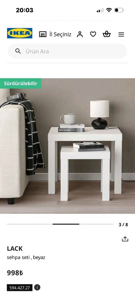 ikea ikili sehpa - 3