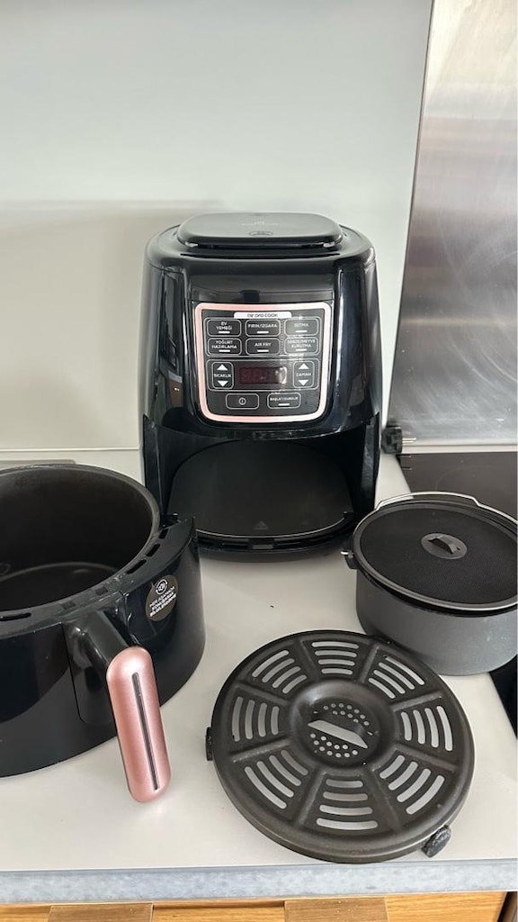 Karaca Air Pro Cook XL 2 in 1 Konuşan Airfryer Rosegold - 4