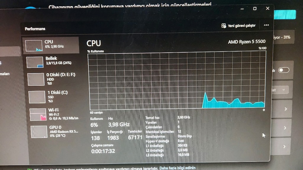 RYZEN 3500X CPU 16GB RAM 8GB RX5700XT 600W POWER SSD* HDD - 14