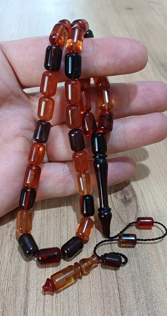Sıkma Kehribar Tesbih - 2