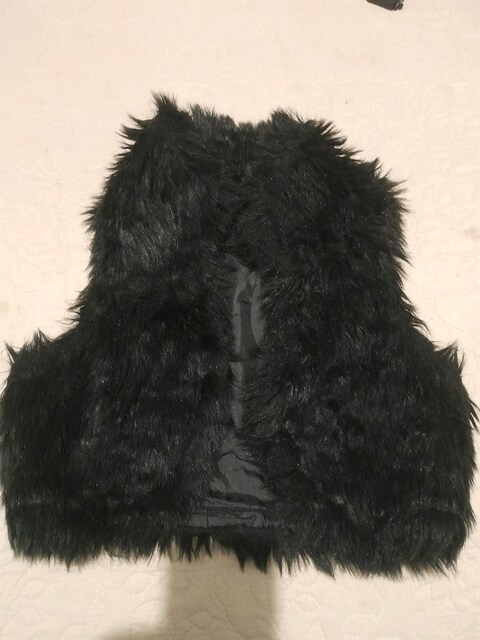 siyah peluş bolero