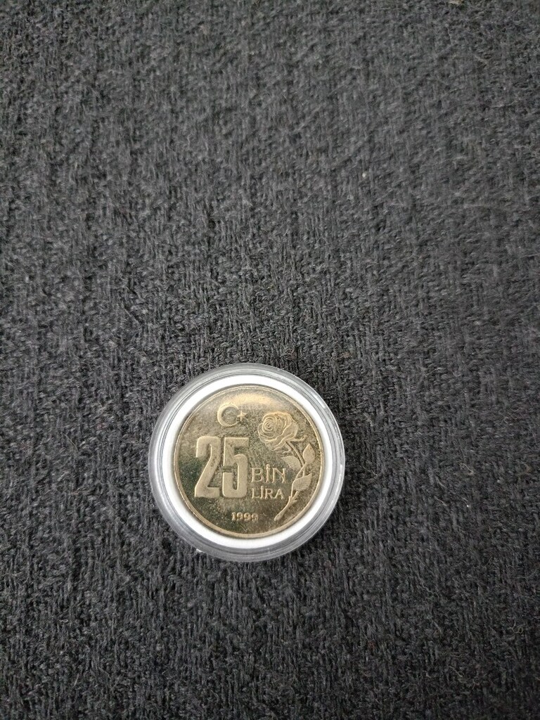 Türkiye Cumhuriyeti 1999 25.000 Türk Lirası,Bakır-Nikel Özel baskı - 2