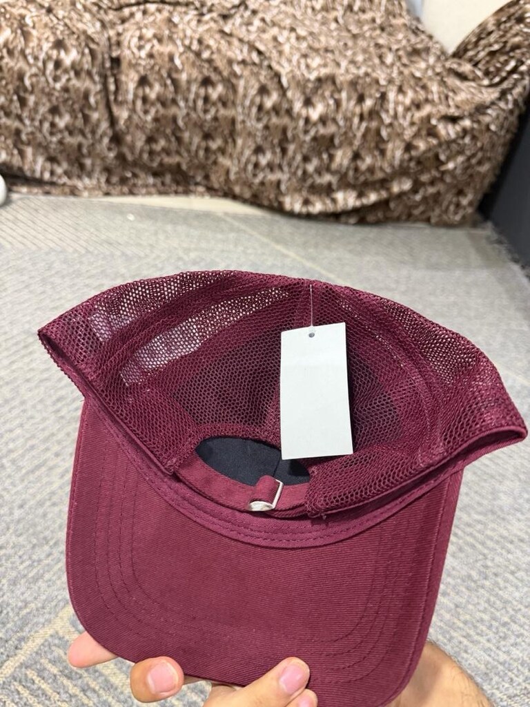 NEW ERA BORDO ŞAPKA BEYAZ NAKIŞ - 3