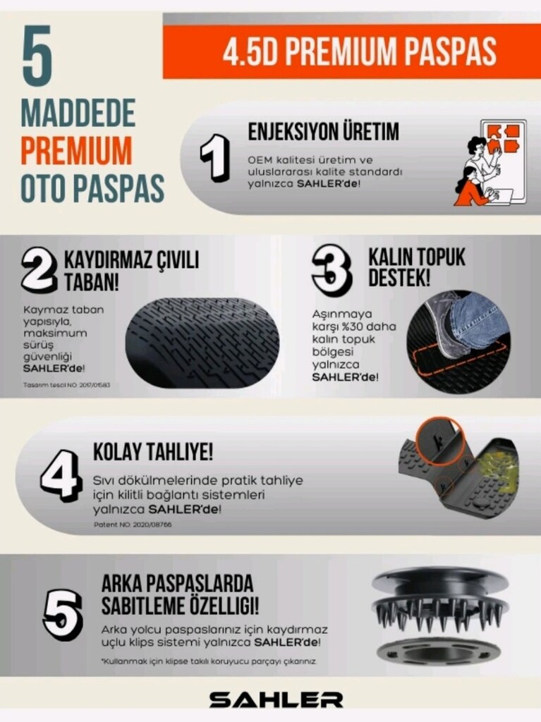 Sahler marka 4.5D paspas - 4