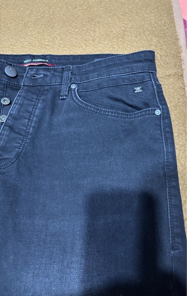 Siyah Renk Mavi Jeans - 4