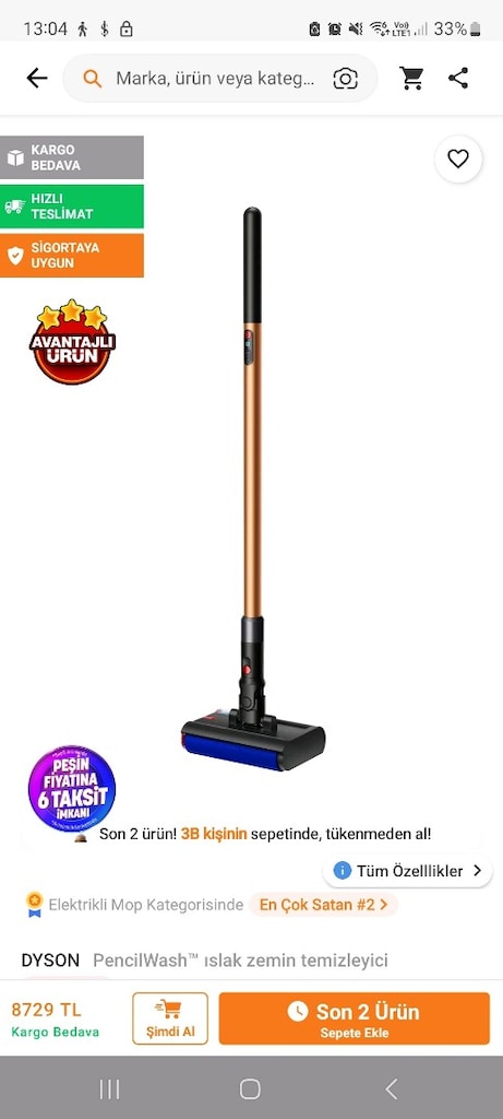 Dyson PencilWash orijinal