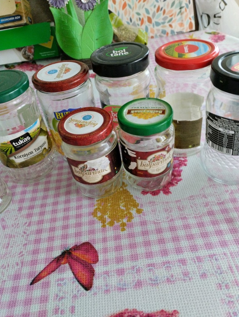 7adet 380/400 grlık, 2adet 225 gr lık kavanoz - 3