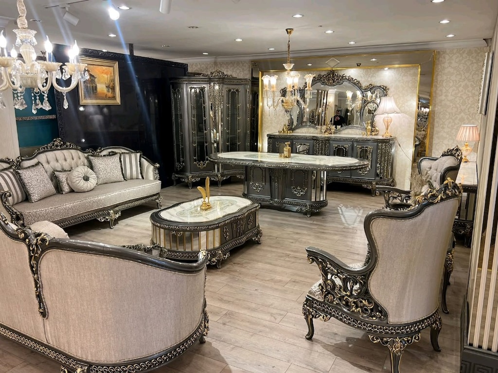 Klasik Desenli Mermer Desenli SALON TAKIMI - 6
