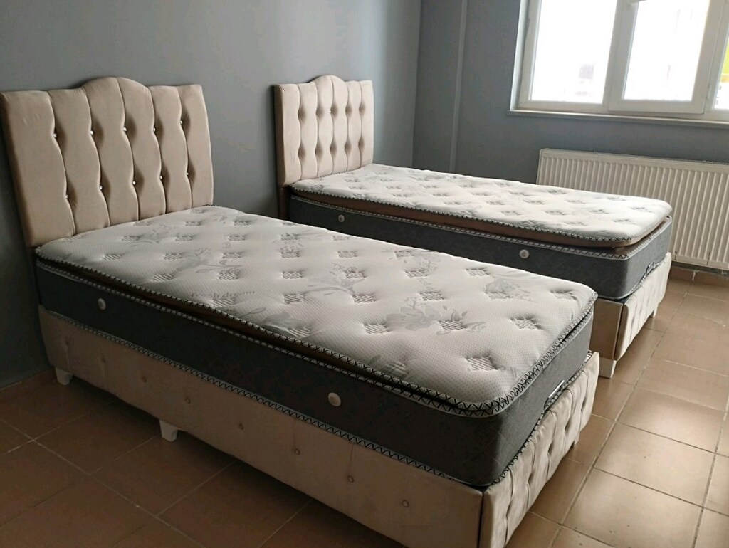 TEK KİŞİLİK SIFIR BAZA BAŞLIK YATAK MODELLERİ UYGUN FİYATA - 3