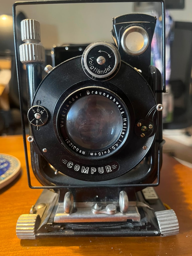 Voigtländer Bergheil 9x12 – Heliar 15cm f/4.5 – Compur (Yaklaşık 1927) - 4