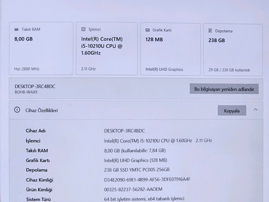 Huawei i5 10210U 8GB Ram 256GB SSD Laptop - 6
