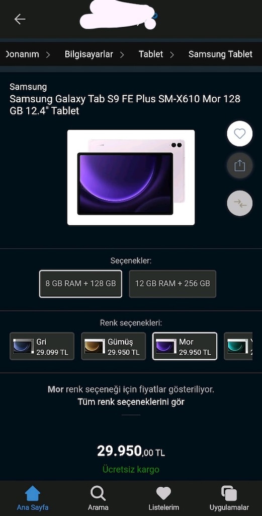 Samsung Galaxy S9 Fe Plus Tablet - 2