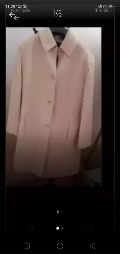 Ralph Lauren Polo krem rengi bayan palto L beden iki kez giyildi
