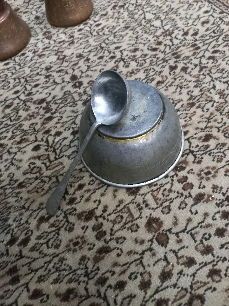 Antika Bakır Kase & Kaşık - Osmanlı Dönemi - 5