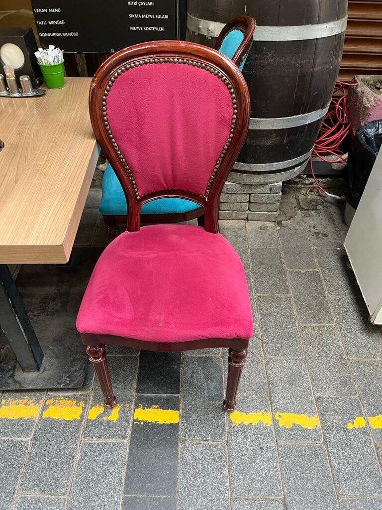 Dööşemeli ağaç sandalye - 4