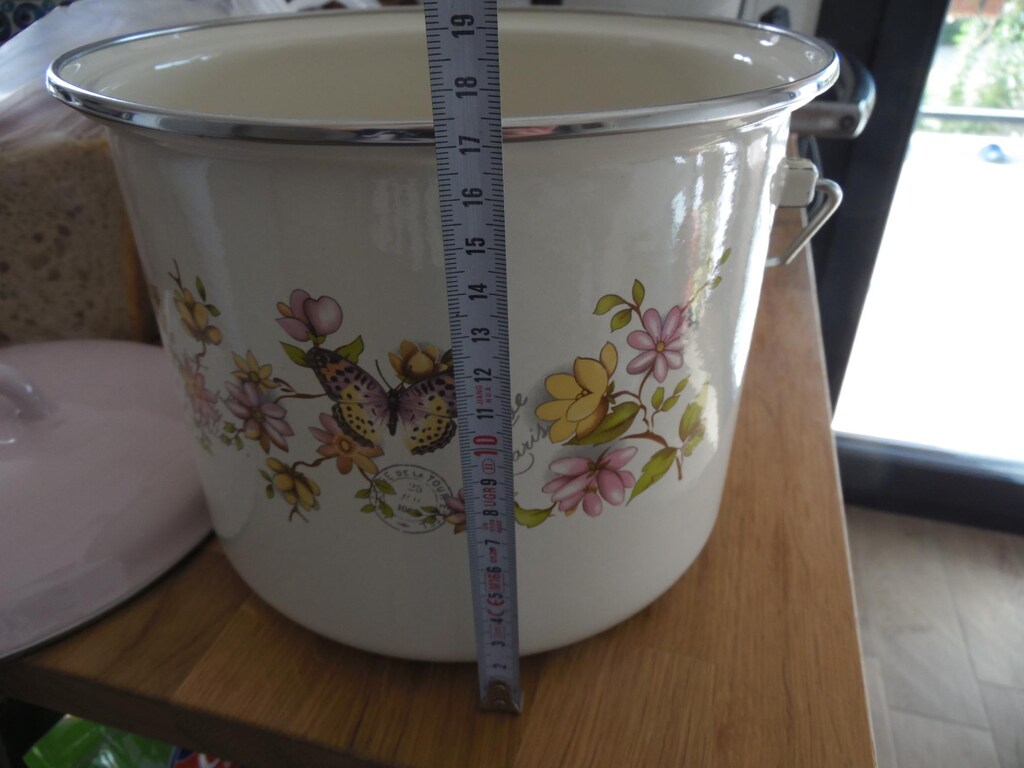 Vintage Emaye Bakraç (YOĞURT - BAKLİYAT ) - 6 litre hacim - 5
